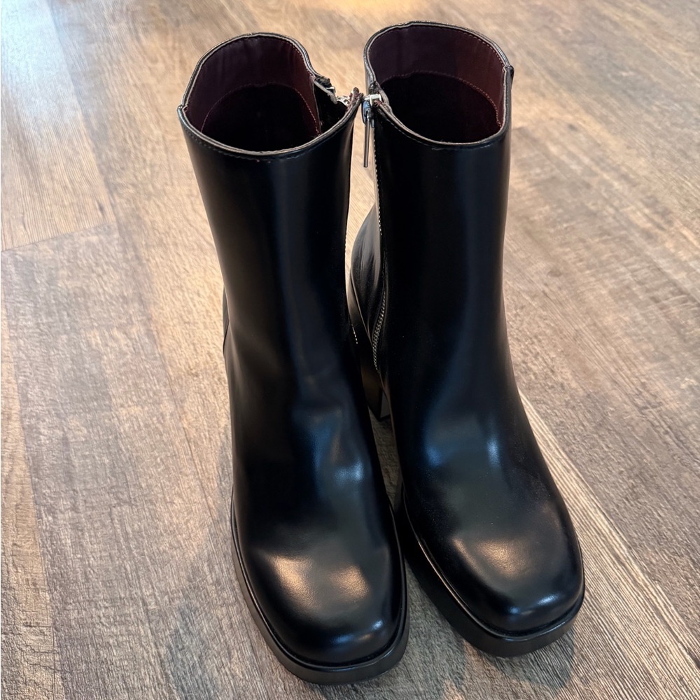 Sleek Black Ankle Boots